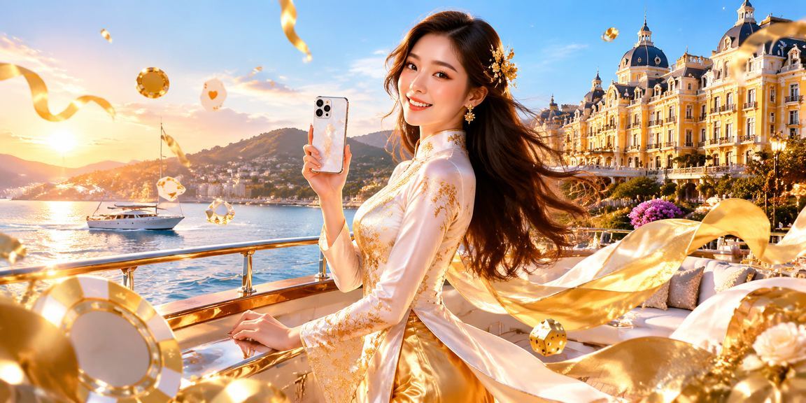 Người dùng Đà Lạt trải nghiệm casino trực tuyến trên điện thoại với trang phục áo dài