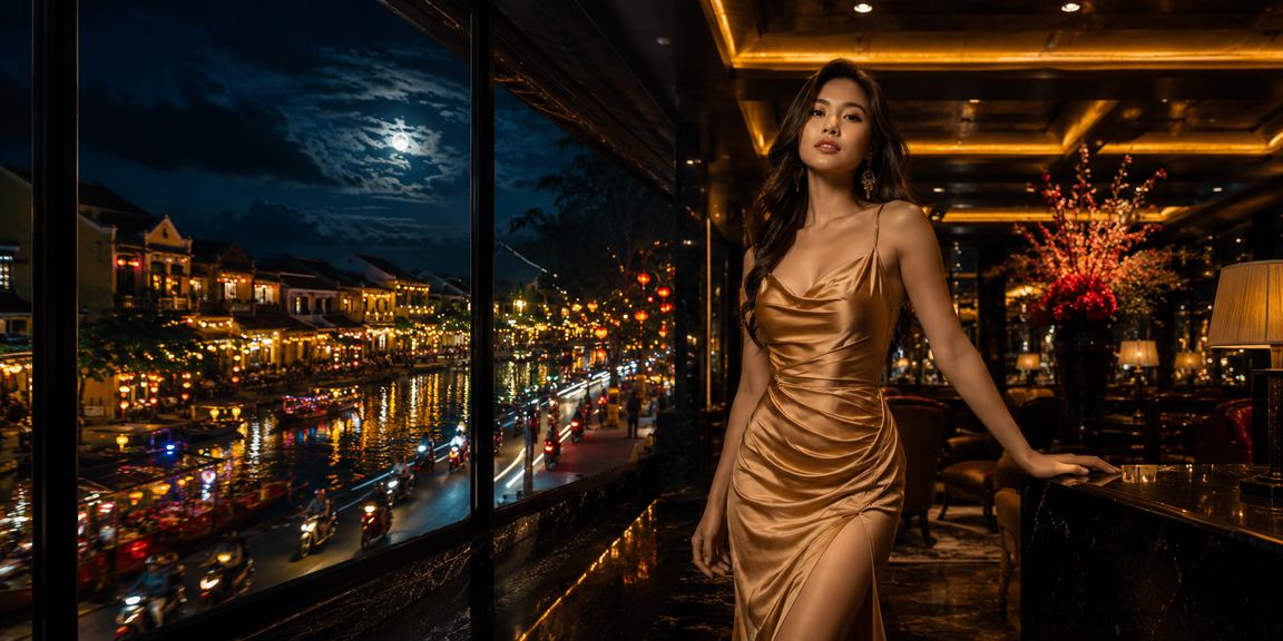Người dùng Việt Nam thư giãn và kiểm tra tài khoản cá cược tại Hội An